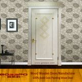 Modern Design High Quality White MDF Veneer Door (GSP8-039)