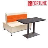 Straight Restaurant Double Booth Sofa for Coffee Shop/Cafe (FOH-XM31-290)