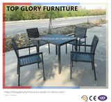 Comfortable Outdoor Synthetic Ploywood Top Dining Table and Chair (TG-1333)