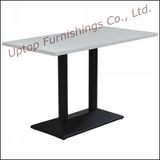 Black Leg Rectangle 4 Person Dining Table for Restaurant (SP-RT413)