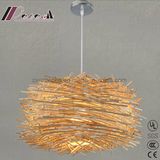 Modern Customized Birds Natural Rattan Pendant Light for Balcony