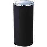 Popular Black Powder Coat Trash Can for Hotel Lobby Use