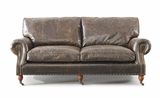 Italian Top Grain Leather Couch 3 Seater Sofa