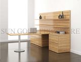 Newest Modern Melimine Office Bullet Desk with Bookcase Return (SZ-OD523)