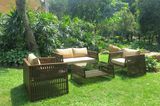 Wholesale Supplies Garden Furniture Rattan Wicker Sofa Set (DS-15592)