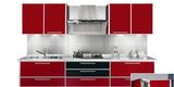 Wine Red Modern Glossy Acrylic Kitchen Cabinet (Zv-011)