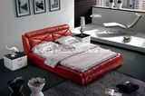 Modern Genuine Leather Bed (SBT-5842)