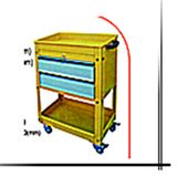 Three Floor Cart Scc-202-8c 720*480*940
