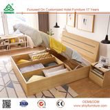 Modern China Foshan Malaysia MDF Wooden Bedroom Furniture Set Wood Plywood Box Bed