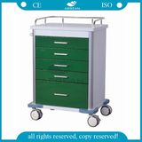 AG-GS001 High Quality Medical Emergency Hospital Trolley Cart with Drawers