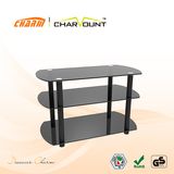 Clear Tempered Glass TV Stand Max TV Size 42
