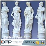 Carved Western Figure Natural Granite Stone Sculpture for Garden Decoration