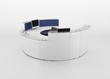 Modern Beauty Salon Reception Desks/Curved Reception Counter Design (HF-R061)