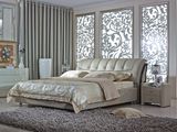 Luxury Euro Classic Style Soft Beds Frame Leather Bed 9227