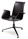 High Back Leather Arm Chair Office Furniture with Fiberglass Inside