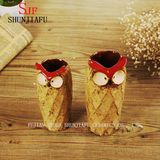 Creative Ceramic Owl Flower Vase Decorative Home Decors Ornaments