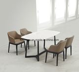 Special Design Customized Marble Restaurant Table with 4 Chairs (FOH-17R5)