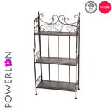 Antirust Wrought Iron 3 Tier Flower Planter Shelf Book Shelf