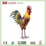 Hot-Sale Fascinating Iron Rooster Garden Statue Metal Cock Sculpture for Indoor and Outdoor Decoration