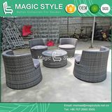 Garden Wicker Sofa with Cushion Outdoor Weaving Sofa Set Patio Furniture Sofa for Hotel Project Rattan Single Sofa