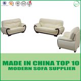 Classical Home Office Furniture Genuine White Leather Office Sofa