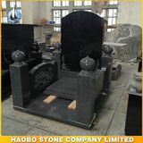 Traditional Black Granite Chinese Monument