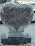 China Black Impala Pigeon Carving Customized Granite Tombstone