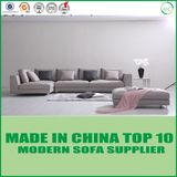 L Shape Modern Hotel Living Room Wooden Fabric Sofa