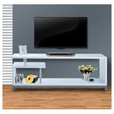 Wooden Media Center Storage Aluminium TV Cabinet Stand Unit