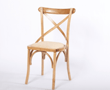 Oak Wood Cross Back Chair for Restaurant