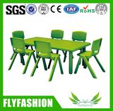 Cute Nursery Furniture Daycare Plastic Kids Table and Chair (SF-08C)