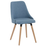 Fabric Upholstery Solid Beech Legs Dining Chair  Wh6059