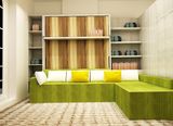 Vertical Tilting Wall Bed with Morden Sofa