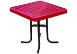 36-Inch Square Portable Food Court Table Stamped