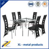 Home Furniture 1+6 Seater Glass Dining Table Set