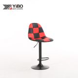 PU Leather Swivel Bar Stool with Footrest