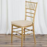 Modern Wedding Hotel Metal Banquet Tiffany Chiavari Chair with Cushion