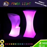 Illuminated Rechargeable Plastic Bar Stools