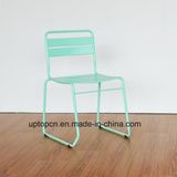 (SP-MC097) Wholesale Stackable Mint Green Metal Chair for Balcony Restaurant