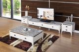 White Marble Top Cpffee Table Furniture (SBL-CJ193A)