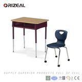 Orizeal School Furniture 2017 New Product High Quality School Desk and Chair Set