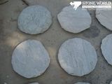 Round Grey Flagstone for Outside Garden Decoration (CS009)