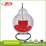 All weather outdoor rattan hanging chair with UV-proof