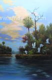 Florida Landscape Oil Paintings on Canvas for Home Decoration