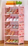 Modern Plastic Folding 6 Tier Shoe Shelf/Rack Non-Woven Fabric