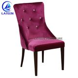 Hotel Restaurant Metal Fabric Dining Chair