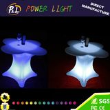 Rotational Moulding Plastic LED Furniture Bar Plum Blossom Table