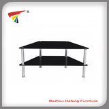 Cheap Black Tempered Glass TV Stand (TV102)