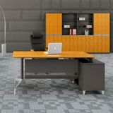 Modern Bamboo Grain Panel Executive Computer Desks (HY-60-0103)