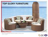 Aluminum Ootdoor Rattan Sofa Vase Set (TGBS-002)